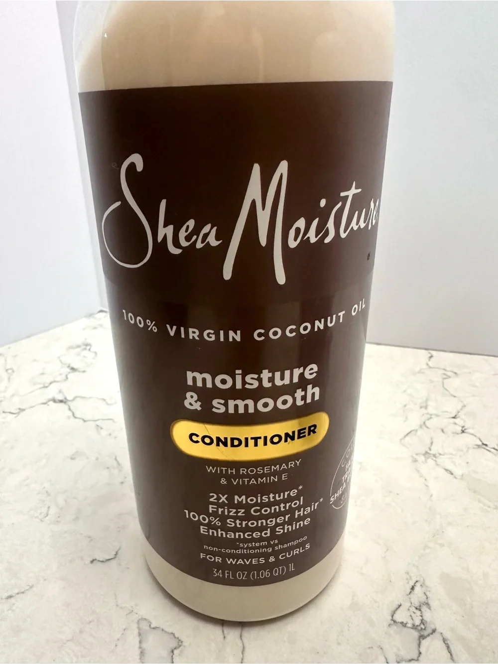 TWO Shea Moisture Coconut Oil Moisture & Smooth Conditioner 34oz w/ Rosemary